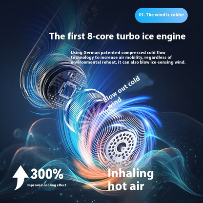 Ventilador de cuello 10H de durabilidad.