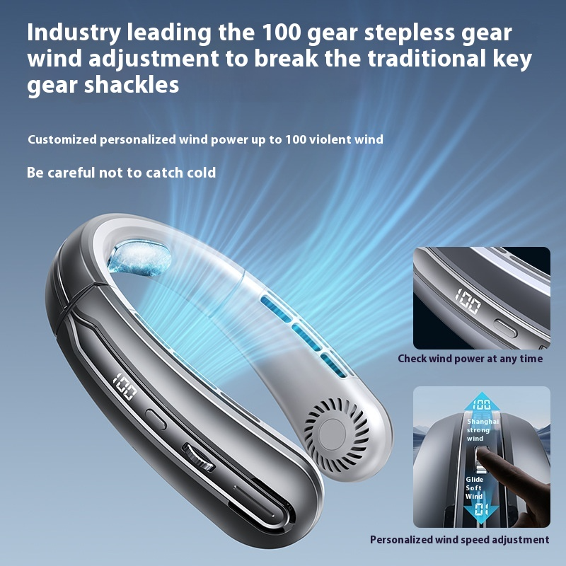 Ventilador de cuello 10H de durabilidad.