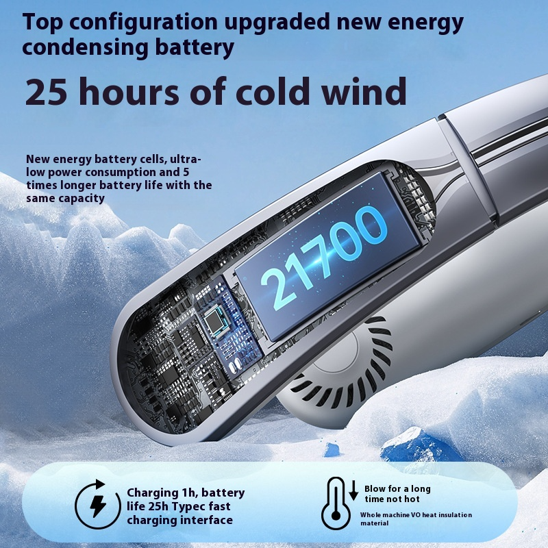 Ventilador de cuello 10H de durabilidad.